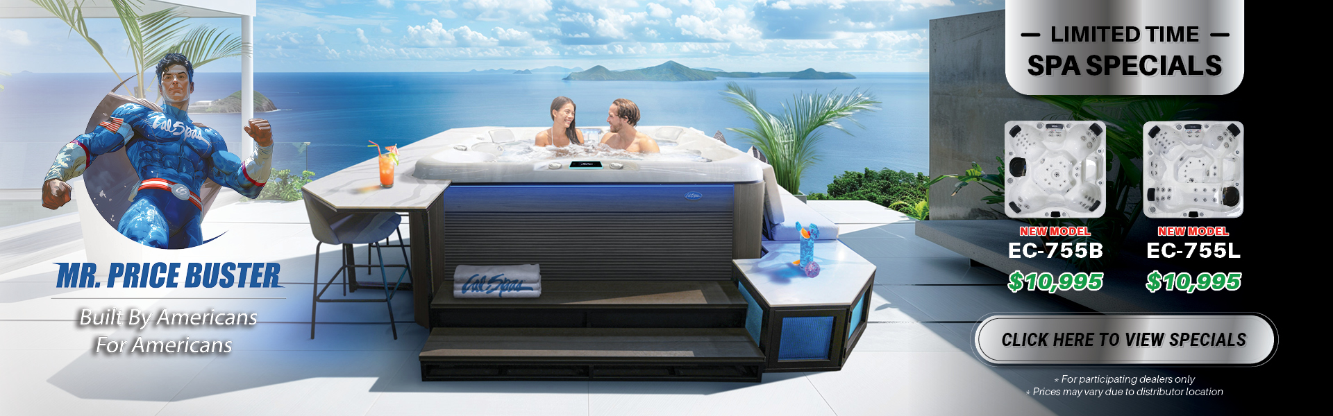 Calspas hot tub being used in a family setting - Tampa